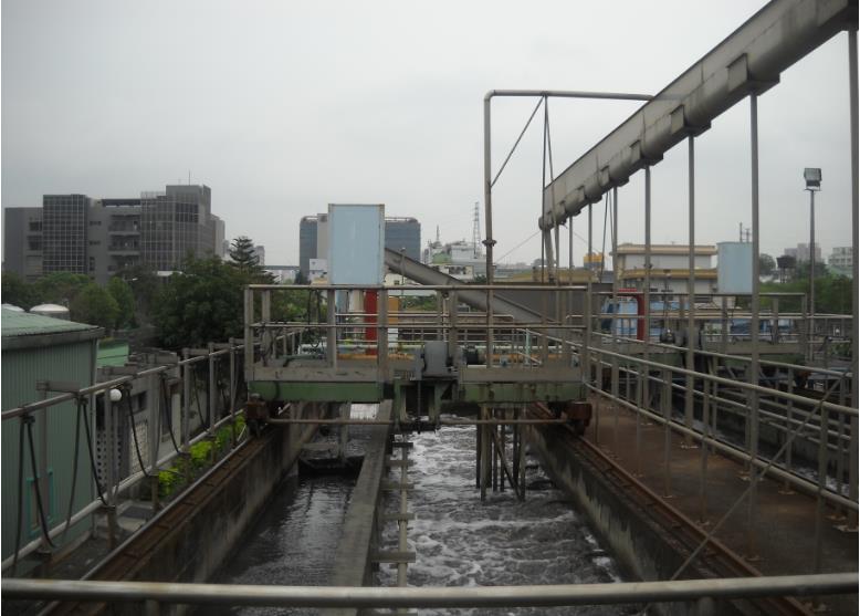 土城工业区污水处理厂厂区简介曝气沉砂池
